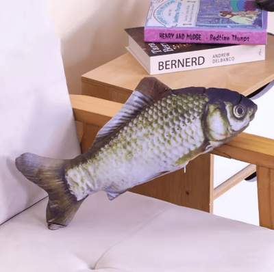 Inspire Picks Plush Catnip Fish Toy Interactive Teeth Cleaning & Kicking Toy For Cats 3 30cm