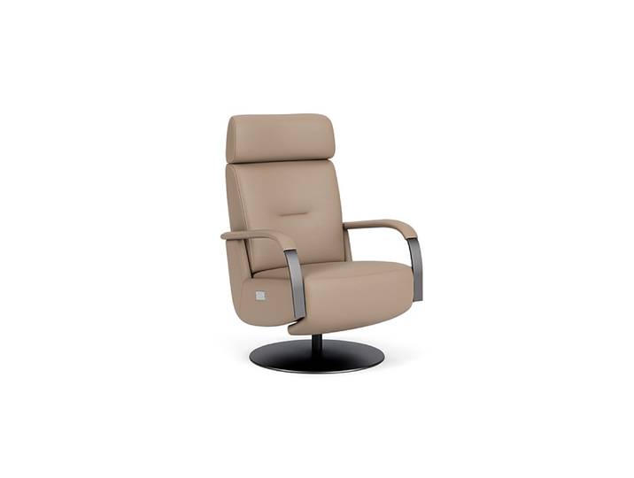 Relaxstoel Volterra - Bruin - Leer - Prominent