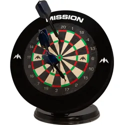 Mission Mini Dartboard inkl. 6 Darts und Surround