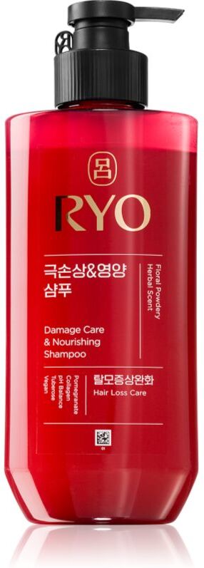 RYO Damage Care & Nourishing Shampoo shampoing régénération intense pour cheveux abîmés 480 ml