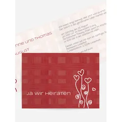 Hochzeitseinladung selbst gestalten mit Spruch und Fotos im Onlinedesigner bei Meine-Kartenmanufaktur.de
