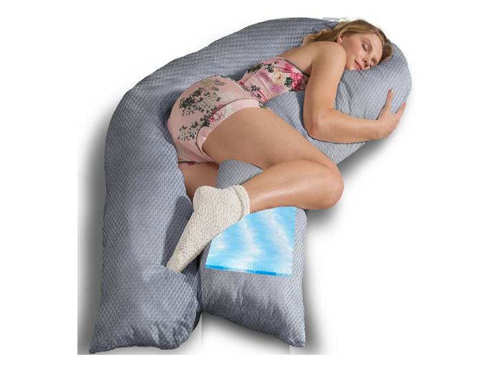 Traumreiter Seitenschläferkissen Traumreiter U Visco Kissen mit Bezug Velour Deluxe