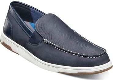 Nunn Bush Luca Moc Toe Venetian - Mens 7.5 Navy Slip On Medium