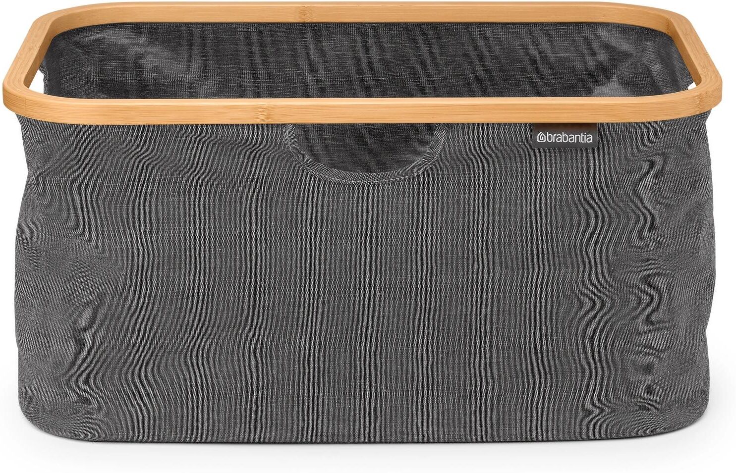 Wäschekorb BRABANTIA "40 l, Schwarz", schwarz, B:54cm H:26,5cm T:36cm, Wäschesammler, Wäschekorb schwarz 40 l