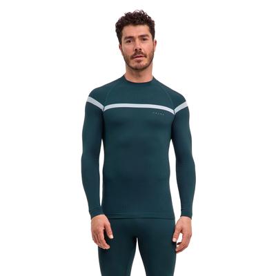 Langarmshirt FALKE "FALKE Langarmshirt", Herren, Gr. M, holly (7385), Shirts Langarmshirt
