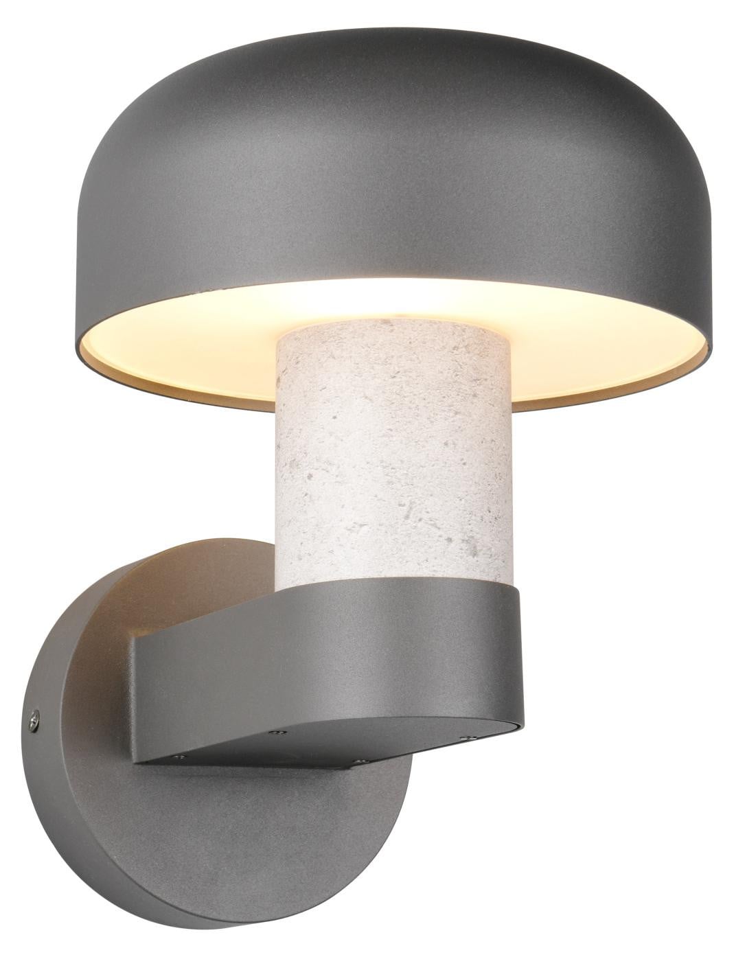 Trio Leuchten Buitenwandlamp Fraser Aluminium Grijs/Betonkleur