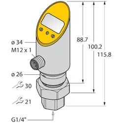 Turck Drucksensor PS01VR5012UPN8XH1141