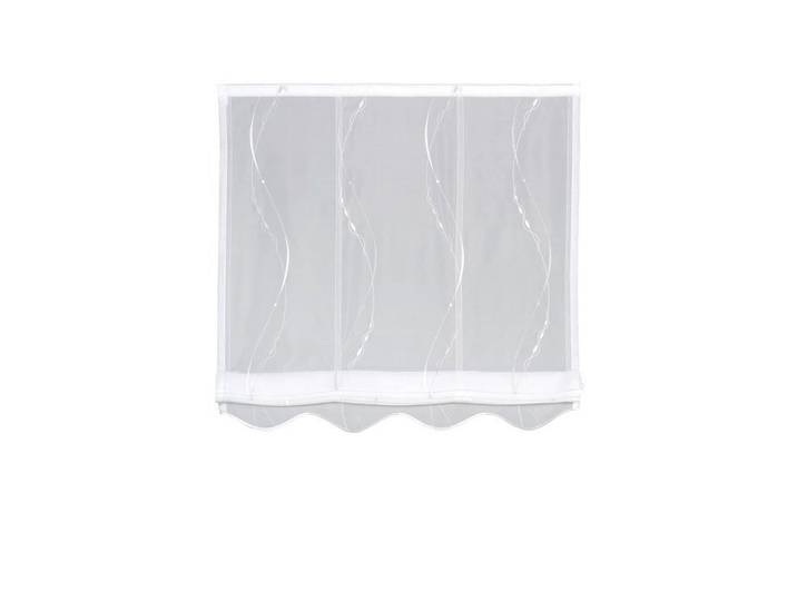 Bändchenrollo, Silberfarben, Weiß, Wellen, 120x170 cm, Heimtextilien, Vorhänge, Rollos, Rollos