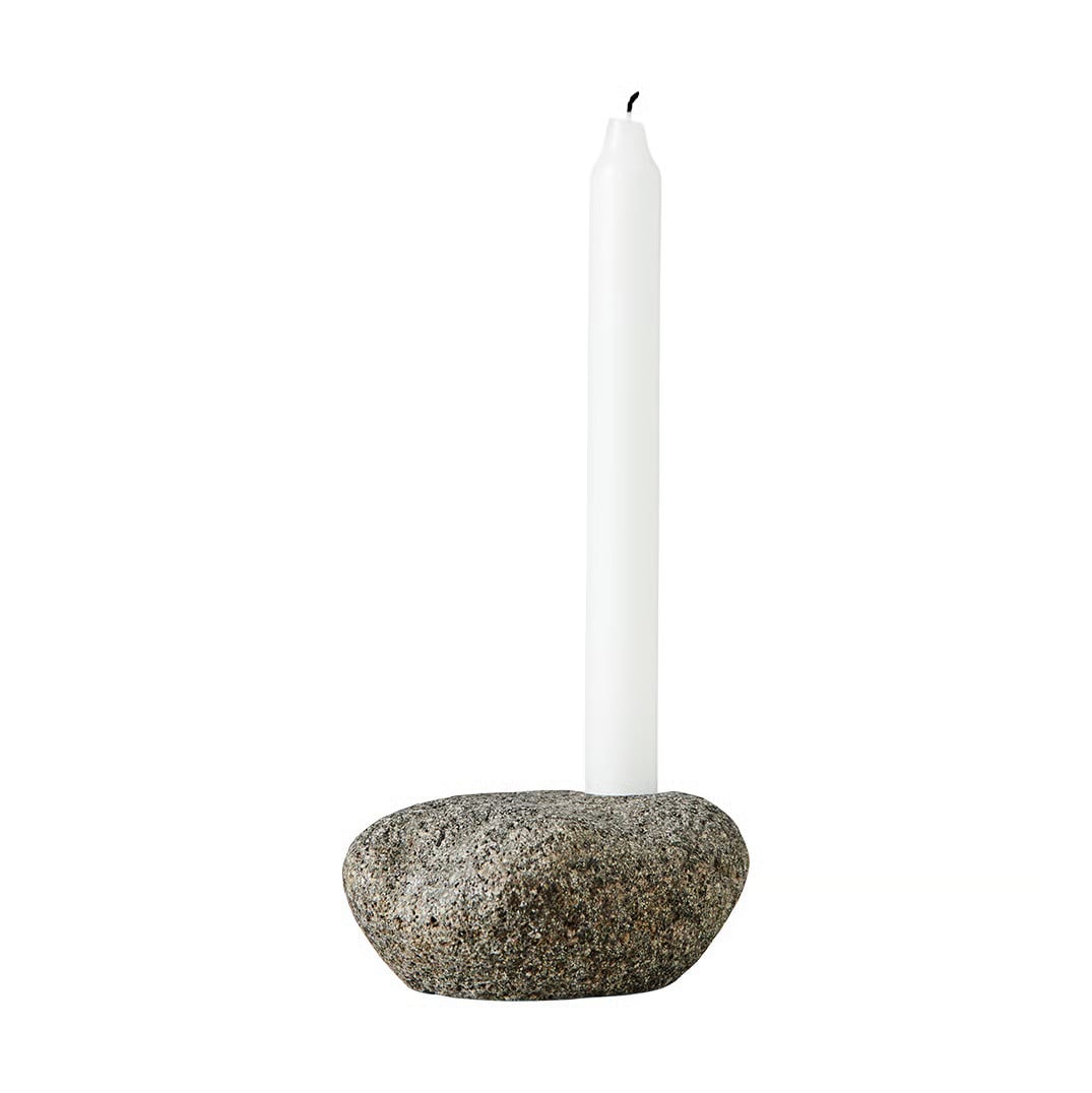 MUUBS Valley kandelaar van natuursteen, 6 cm