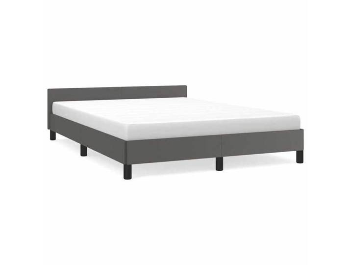 Luxe&Mode Structure de lit avec tête de lit sans matelas gris 140x190 cm 2 ans garantie LV9385