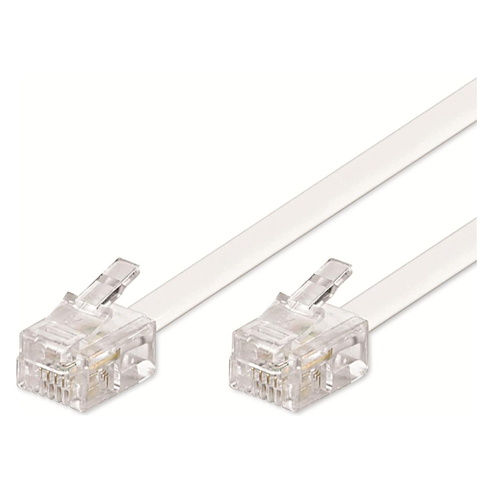 Goobay Modularanschlusskabel, Weiss, 15 m (93065)