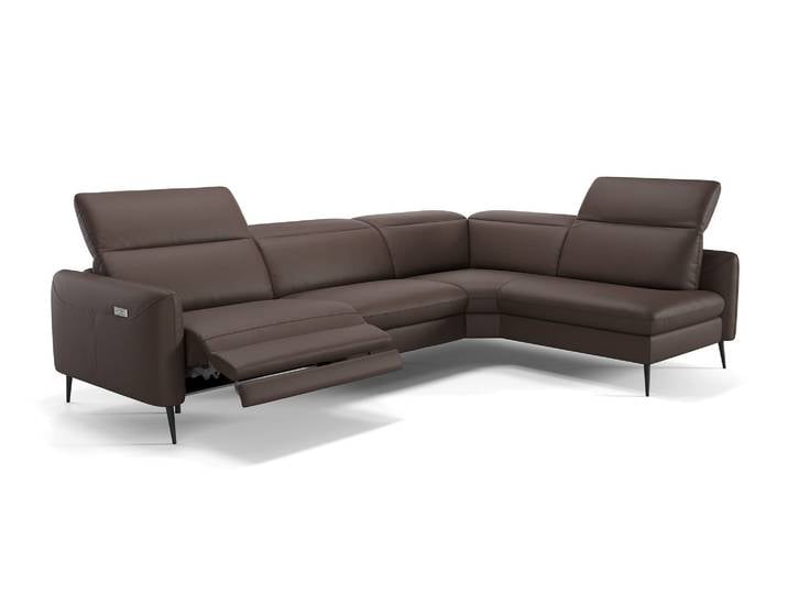 Leder Wohnlandschaft MESSINA Luxus Ecksofa Eckgarnitur Polsterlandschaft