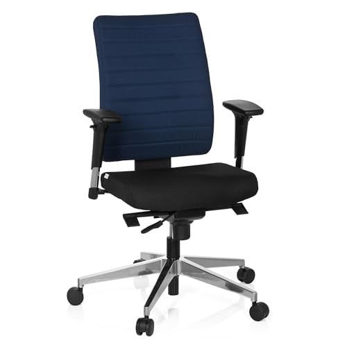 hjh office Pro Tec 350 Bureaustoel - Zwart/blauw