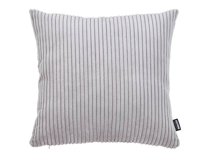 Housse de coussin Zoom Argenté/Argenté 60 x 60cm Velours côtelé