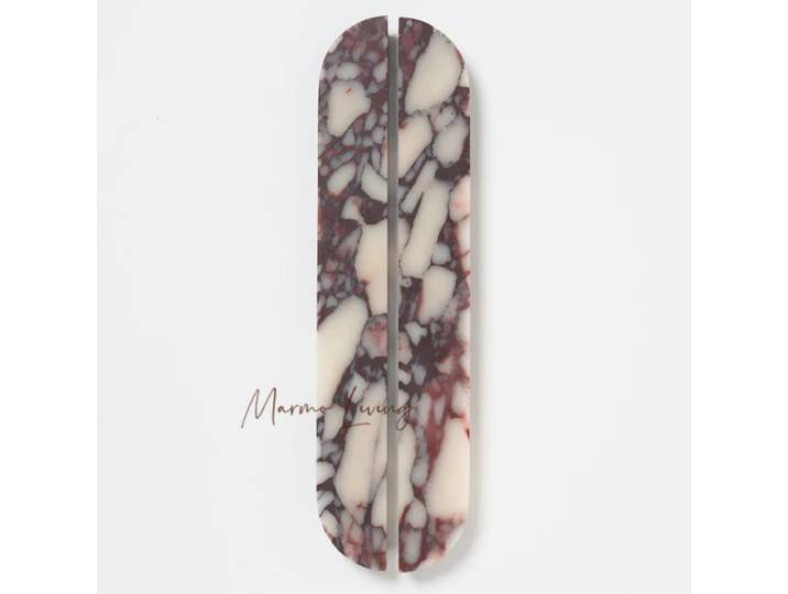 Poignée de tiroir et de porte en marbre 100% naturel, style français, haut de gamme, pour décoration de villa et maison