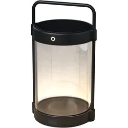 Konstsmide LED Solar/USB-Laterne Crotone, schwarz, dimmbar (7822-750)
