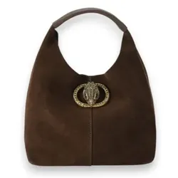 Kurt Geiger für Damen. 6063831029 Dunkelbraune Hobo-Tasche Chelsea (OSFA), Lässig, Wildleder