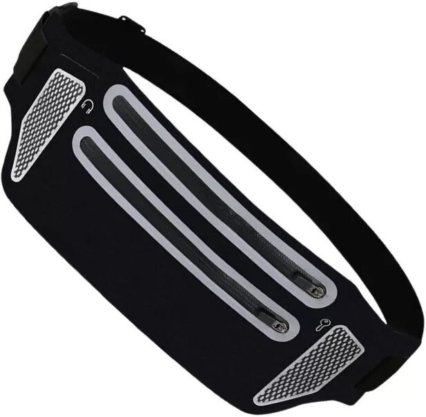 INF Ultra-schlanker Laufgürtel Bauchtasche für Telefone Schwarz