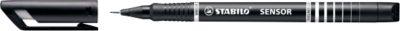 Stabilo Fineliner Sensor, Strichbreite 0,3 mm, schwarz, 10 St.