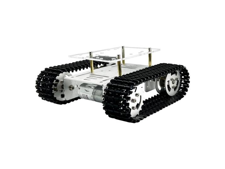 Châssis de char mobile sur chenilles 3 kg, kit DIY open source programmable pour char robotique, avec ou sans kit de contrôle électronique
