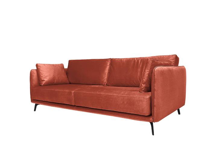 Sofa Frederike 3,5-Sitzer Kupfer Microfaser Faria 226 x 85 x 100cm Skandi