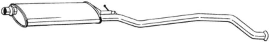 Silencieux Central Bosal 286-251