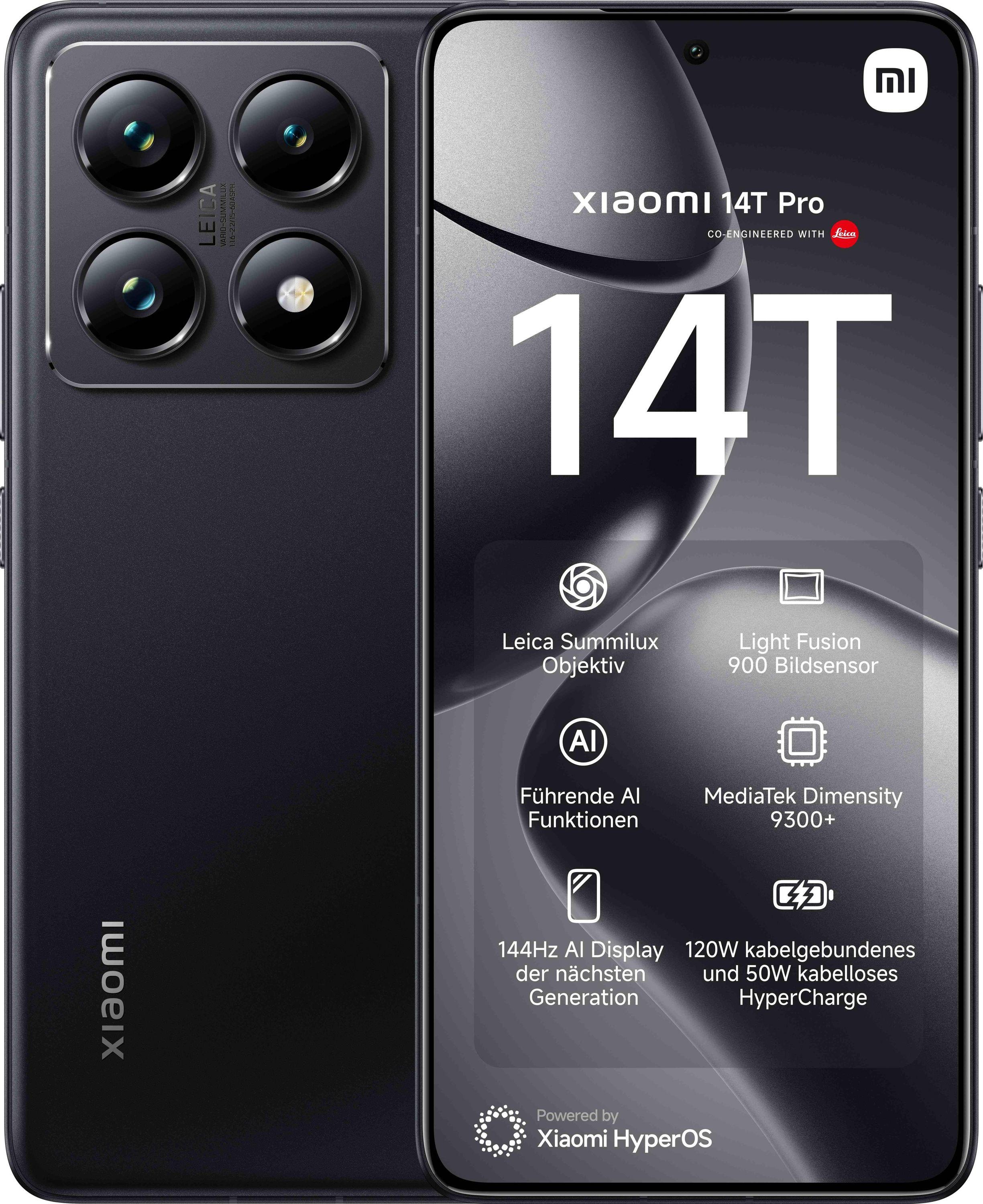 Xiaomi 14T Pro - 5G Smartphone - Dual-SIM - RAM 12 GB / Interner Speicher 512 GB - OLED display - 6.67" - 2712 x 1220 Pixel (144 Hz)