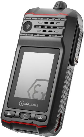I.Safe.Mobile i.safe MOBILE IS440.1 Talkie walkie 4/5G robuste certifié ATEX Zone 1/21, idéal dans les environnements industriels exigeants.