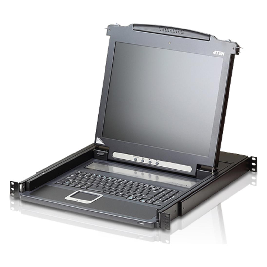 Aten CL1000N Slideaway-Konsole mit 19"-Display (CL1000N)
