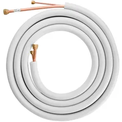 Buderus Kältemittelleitung Doppelrohr, L=5 m (Ausführung: 1/4"" und 1/2"" Für Modell 5.3 kW), Klimaanlage Zubehör, Kupfer