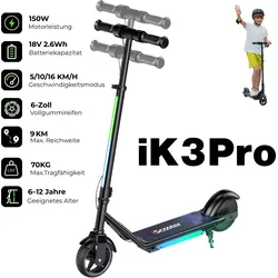 MiniSpider 2-in-1 Elektrischer Dreirad-Kinderscooter und Skateboard für Kinder ab 3 Jahre (Höhenverstellbare)