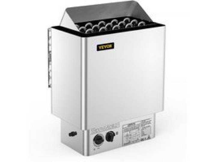 VEVOR Poêle de Sauna Électrique, 9 kW, Poêle de Sauna avec Contrôle Thermostatique Intégré, Tension de Travail 380-415 V, Espace Adapté 9-13 m³, Plage de Température 30-110 ℃, Pierres Non Incluses