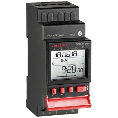 Müller SC 28.11 pro4 230V 50-60Hz Hutschienen-Zeitschaltuhr digital 230V 4000W