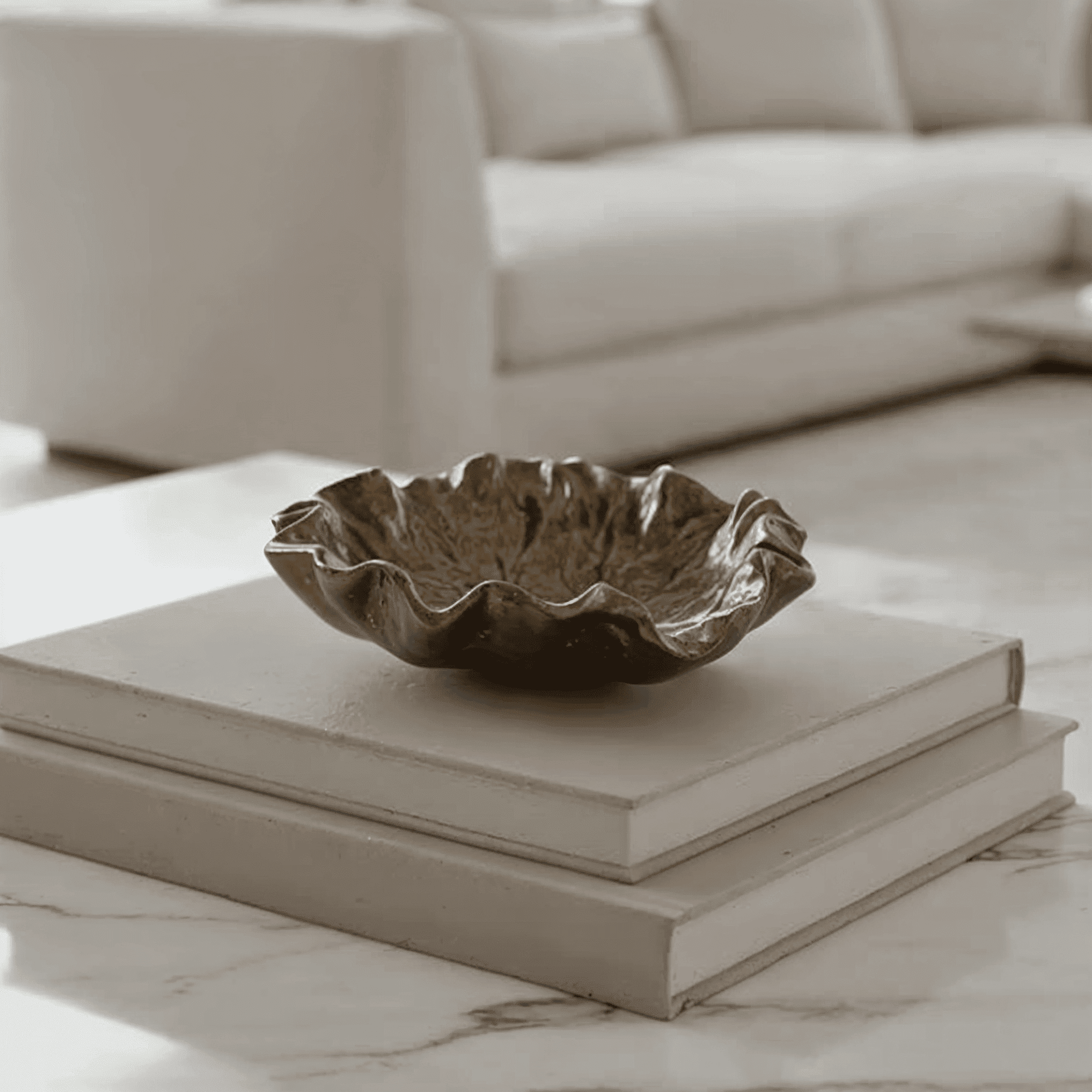 Riselle Bronze Abstract Decorative Dish