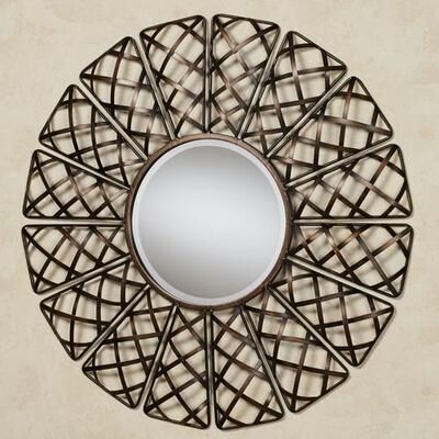 Touch of Class Helia Mirrored Wall Sculpture Bronze , Bronze