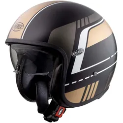 Premier Vintage BL, Jethelm - Matt Schwarz/Gold/Weiß - S