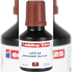 Nachfülltinte edding T 25 für edding Permanentmarker 30ml braun Packung mit 10 Stück
