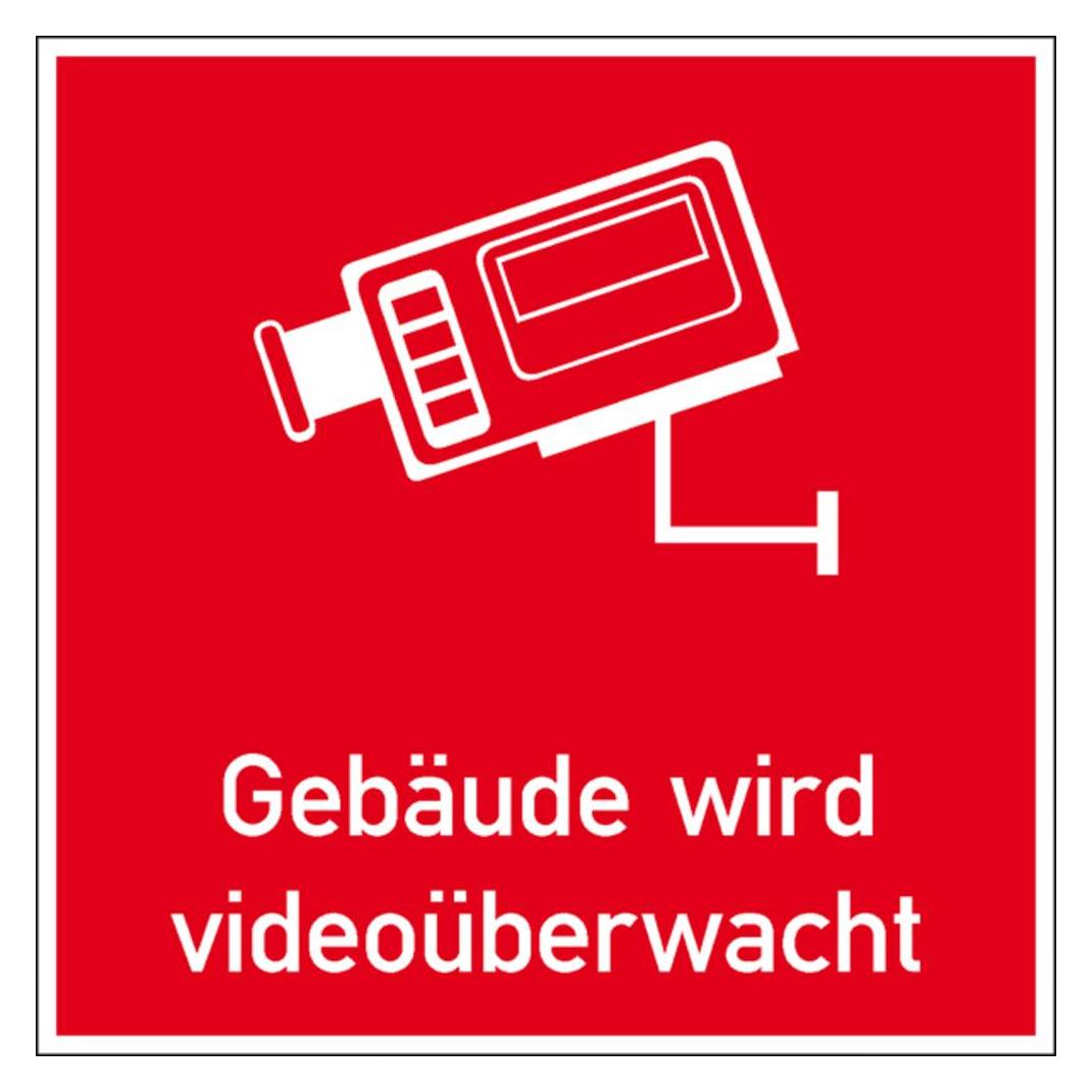 SafetyMarking VideoInfozeichenGebäudewirdvideoüberwacht (21.G5022)