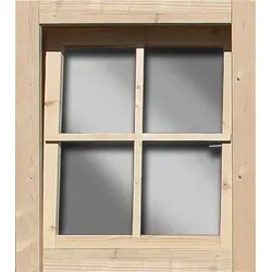 Karibu Dreh-/Kippfenster für 28 mm Häuser naturbelassen