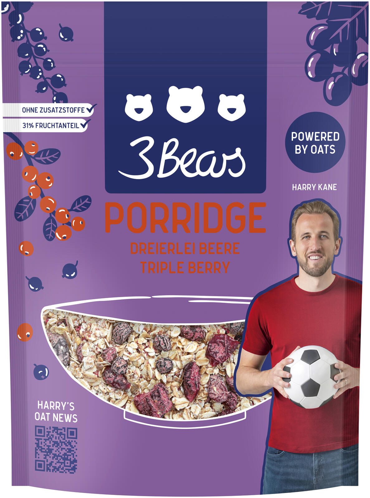 3Bears Porridge - Dreierlei Beere 400,0 g 7000696