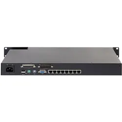 APC KVM SWITCH 2G- Analog- 1 Local User- 8 Port- 1HU, KVM Switch, Schwarz
