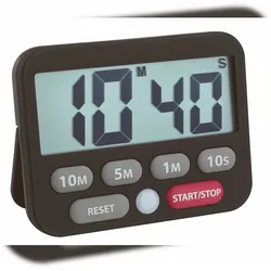 TFA-Dostmann 38.2038.01 Digitaler Küchentimer Schwarz, Grau, Rot, Weiß