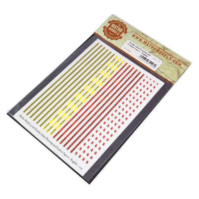 Matho Models Double Sided Warning and Caution Tape A - English (35108)