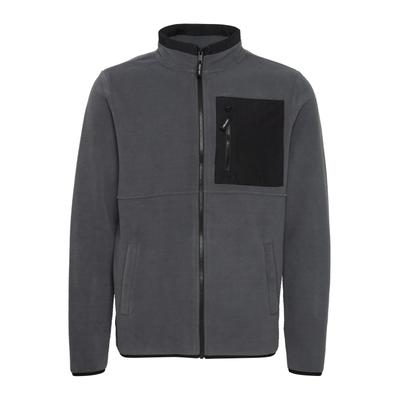 Fleecejacke BLEND "Fleecejacke BHFloritz", Herren, Gr. L, grau (iron gate), Obermaterial: 100% Polyester PES., Jacken Fleecejacke