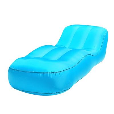 Tragbares aufblasbares Sofa - Lazy Sofa, faltbarer Loungesessel mit Pedal, bequeme Kombination aus Beflockung - geeignet für Camping, Wandern und Sonnenbaden zu Hause
