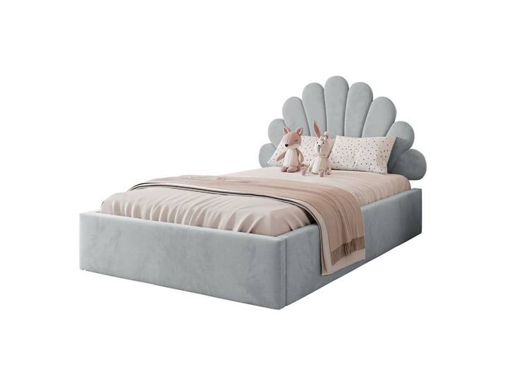 POLSTERBETT ASHLEY mit Bettkasten 140x200 cm, Stoff: French Velvet 679