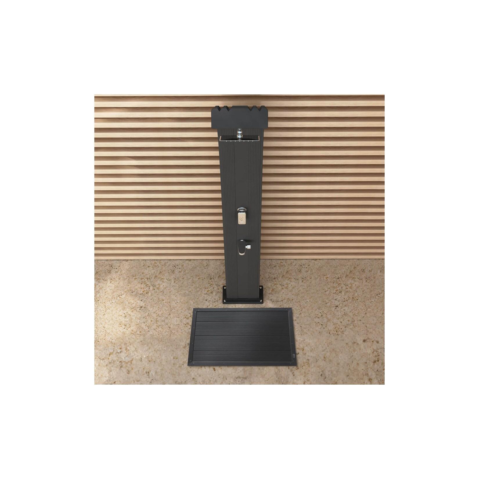 HOME DELUXE WPC Bodenplatte GAIA - 105 x 63 mm Anthrazit
