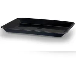 AKU® PP-Snackteller groß, Mehrweg, Kunststoff, schwarz