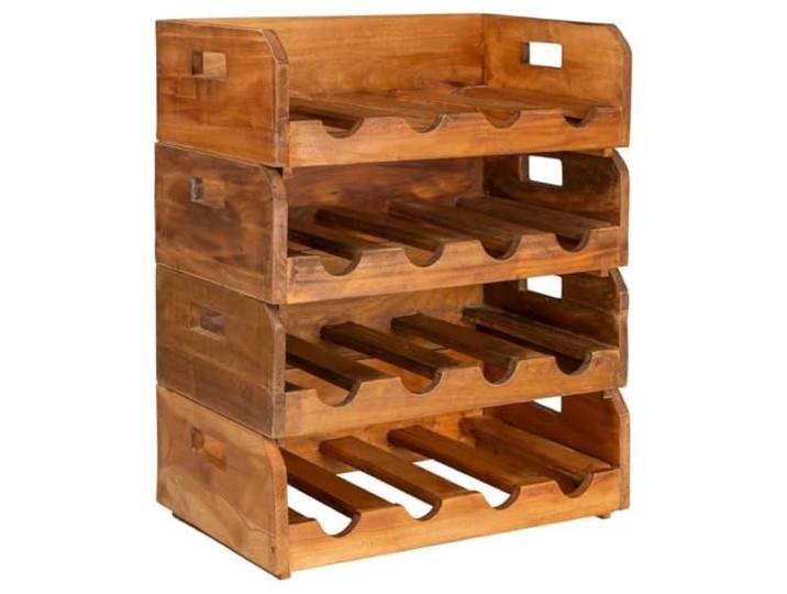 vidaXL 4X Weinregal Altholz 16 Flaschen Flaschenregal Weinständer Weinschrank