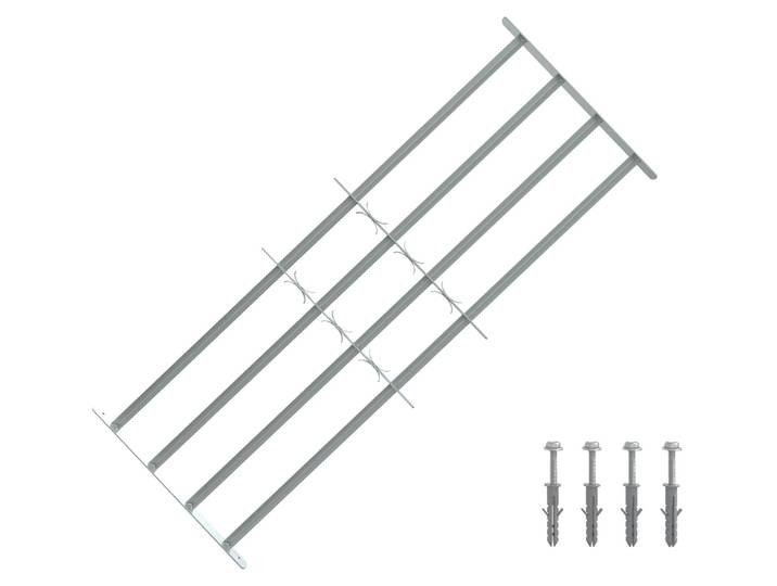 vidaXL : Barrière de sécurité pour fenêtres\, avec 4 barres transversales\, lot de 3.